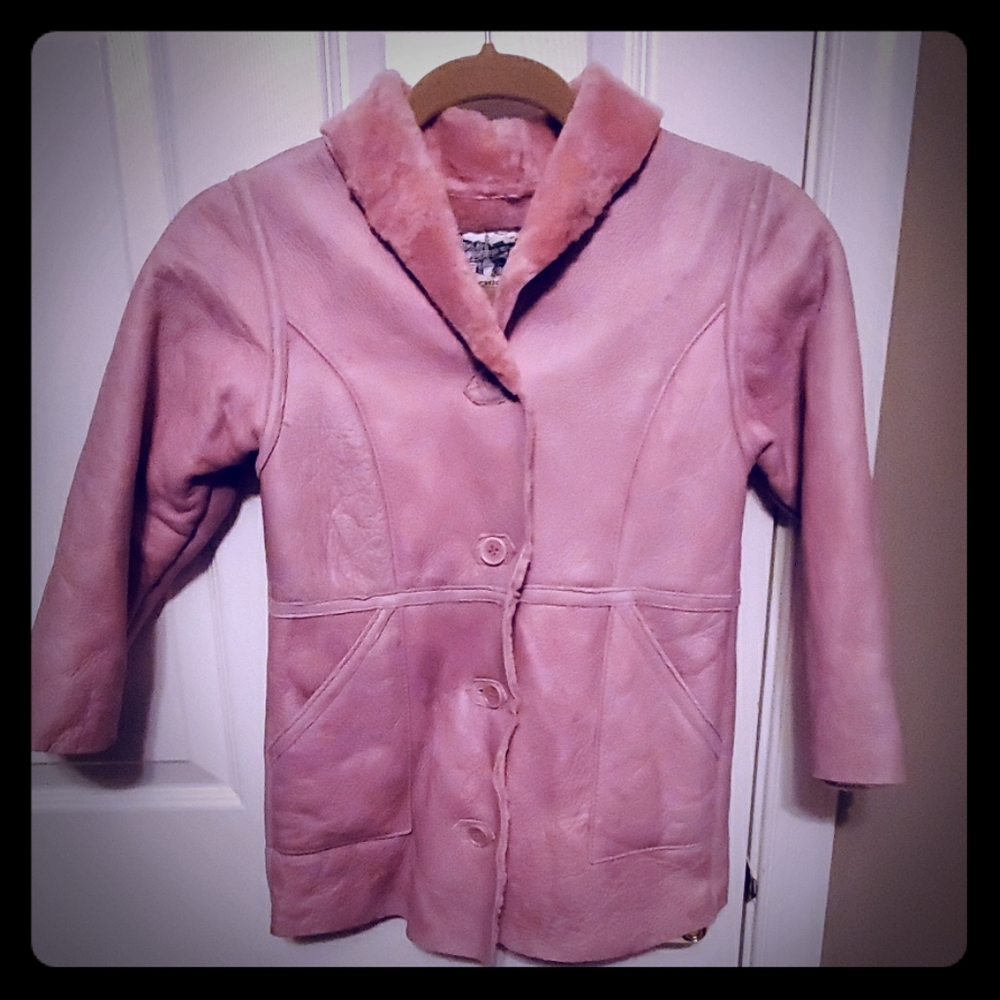 Shearling Lamb Jacket for Girls